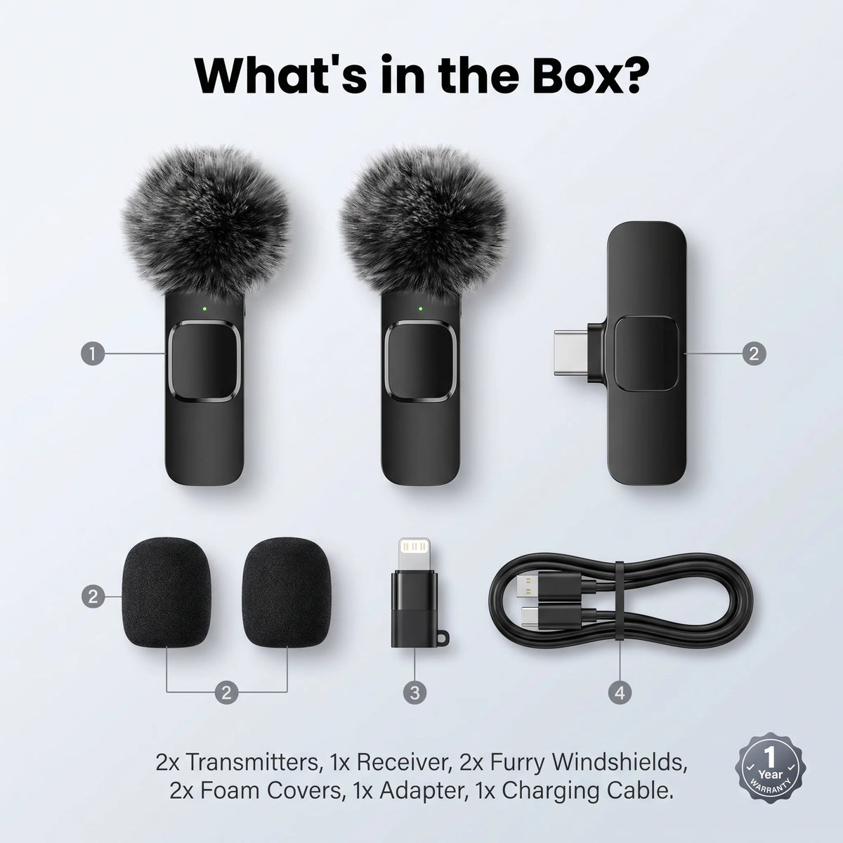 Micro-cravate sans fil - USB-C & Lightning / TechDrop